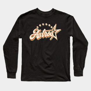 Vintage Astros Houston baseball Long Sleeve T-Shirt